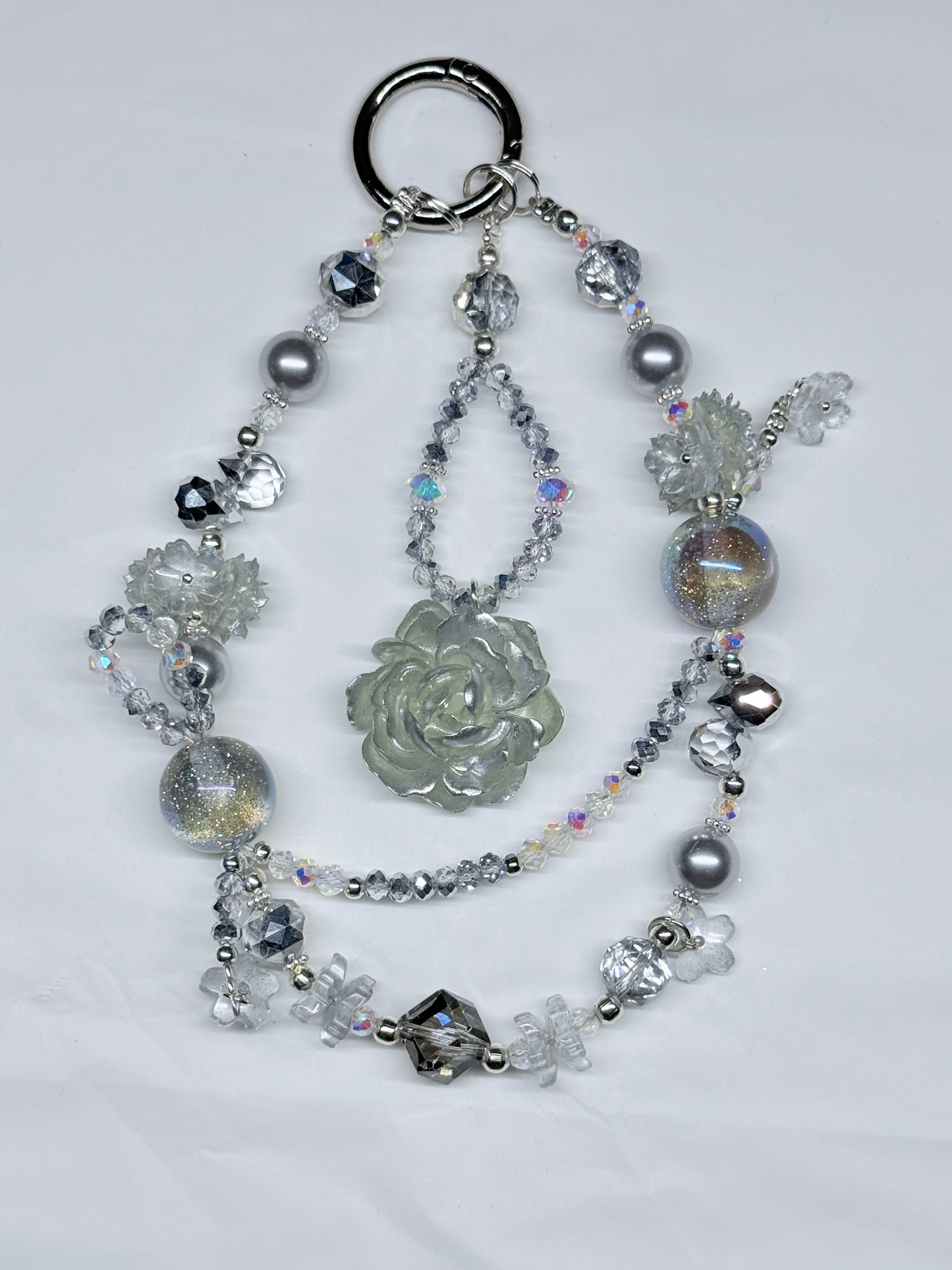 Luminous Silver Rose