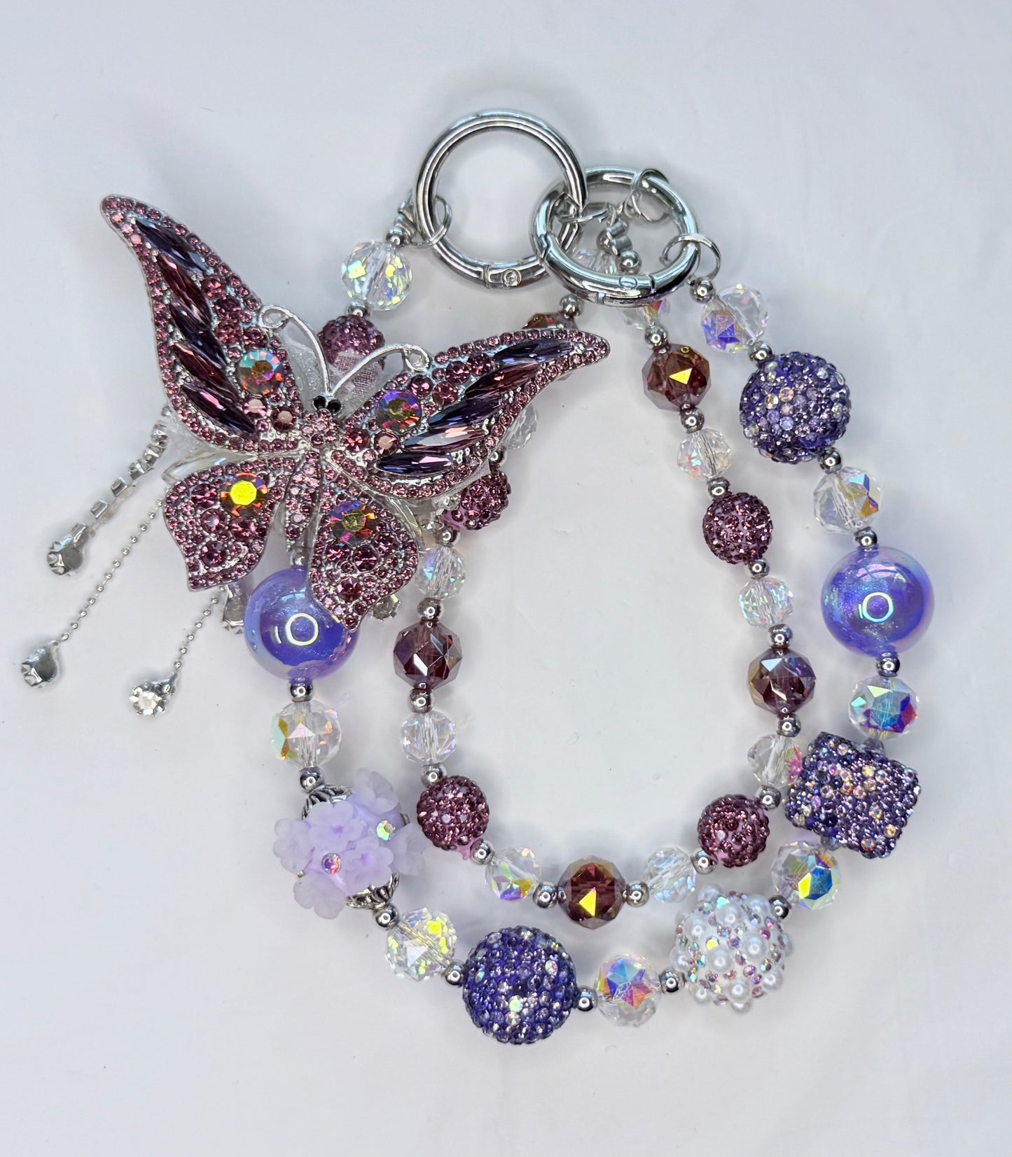 Purple Dangle Butterfly