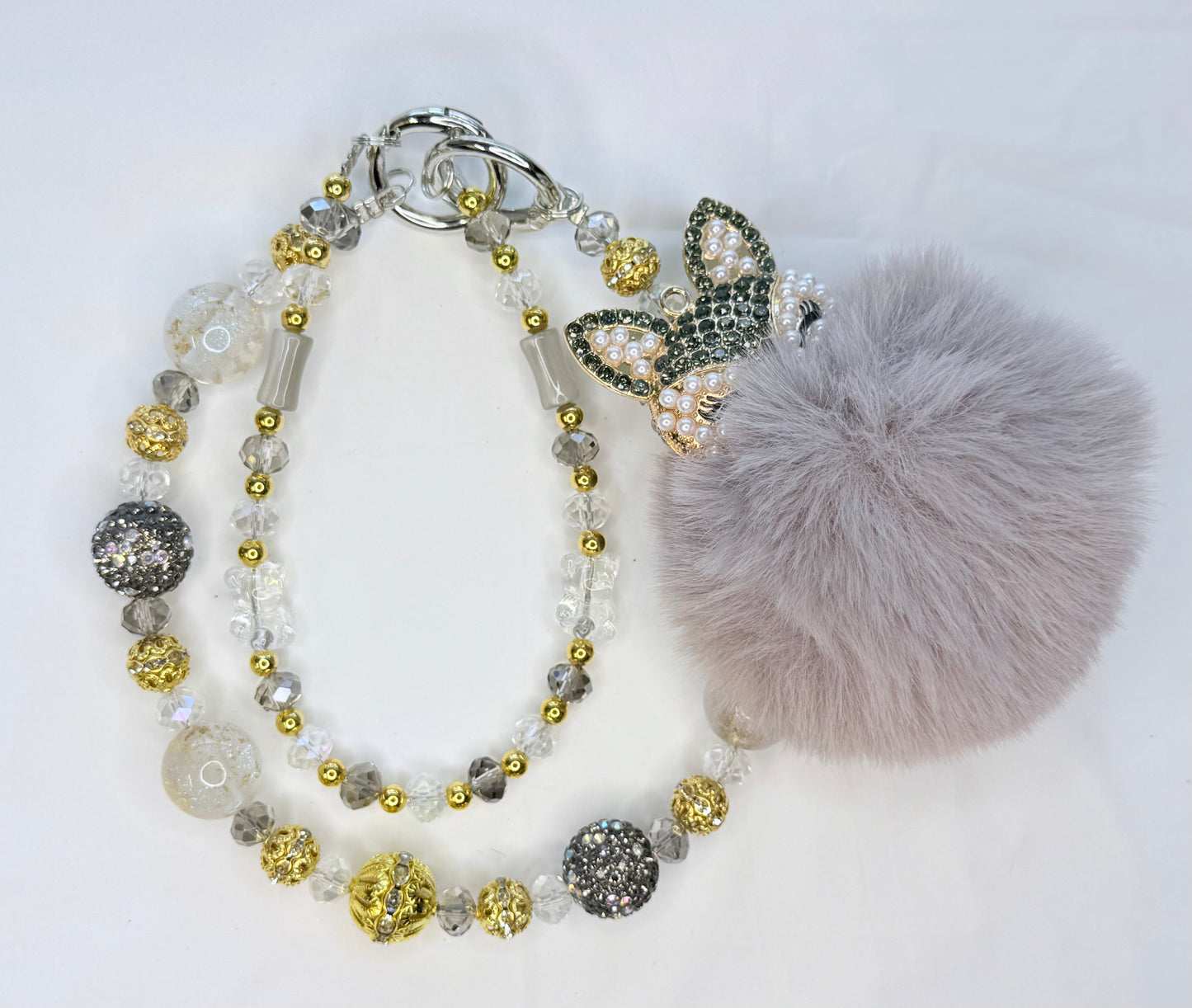 Gray Fox Pom Pom