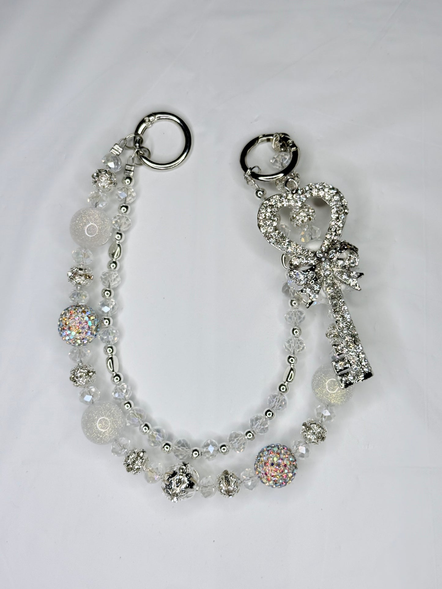 Silver Heart Key