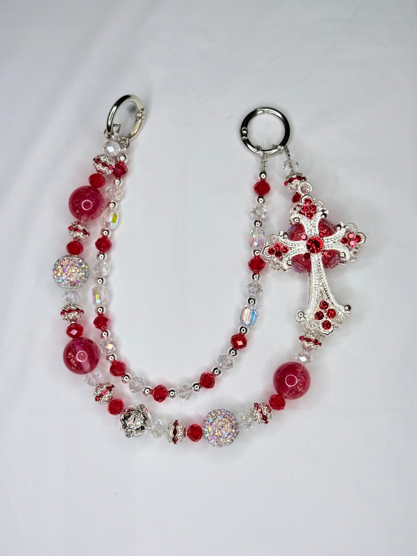 Silver and Red Cross
