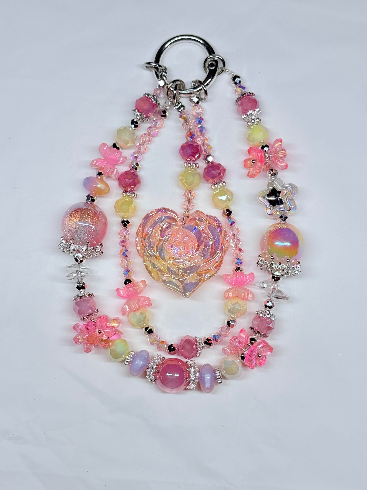 Luminous Pink Heart Rose