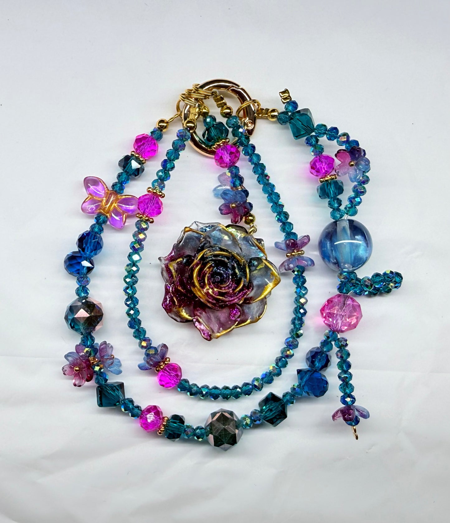 Luminous Blue and Purple Rose