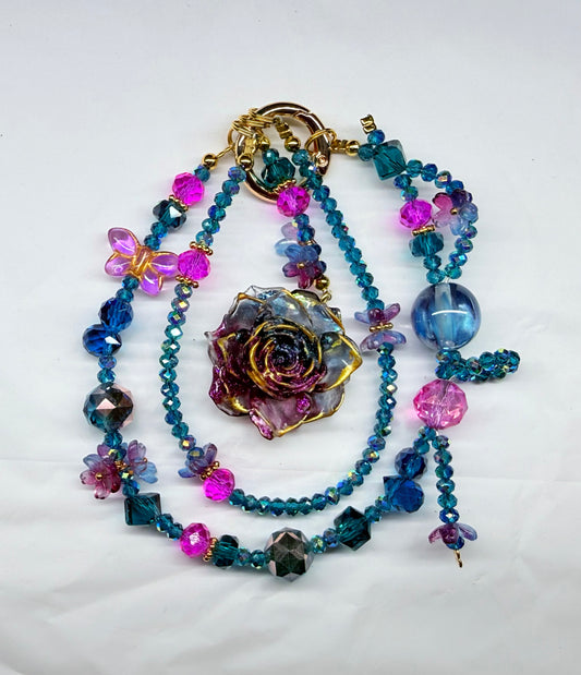 Luminous Blue and Purple Rose
