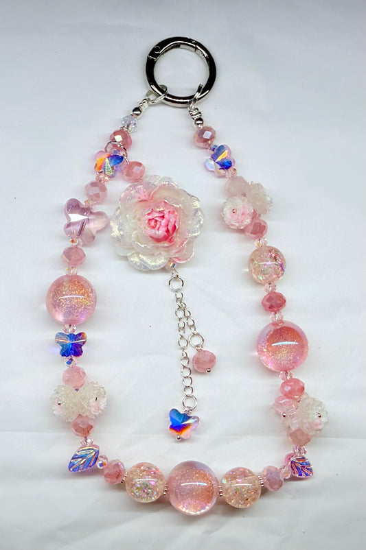 Luminous White and Pink Rose