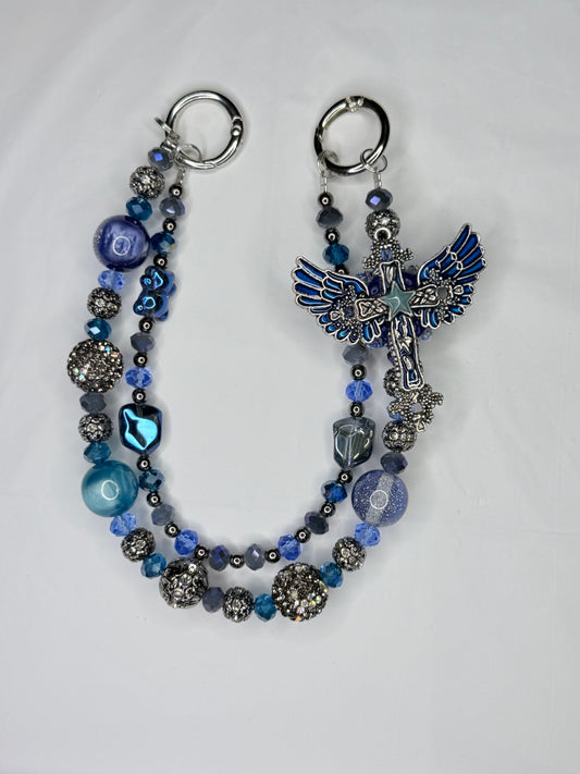 Cross with Blue Wings