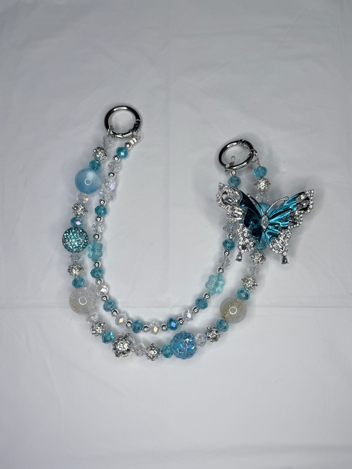 Teal and Silver Butterfly