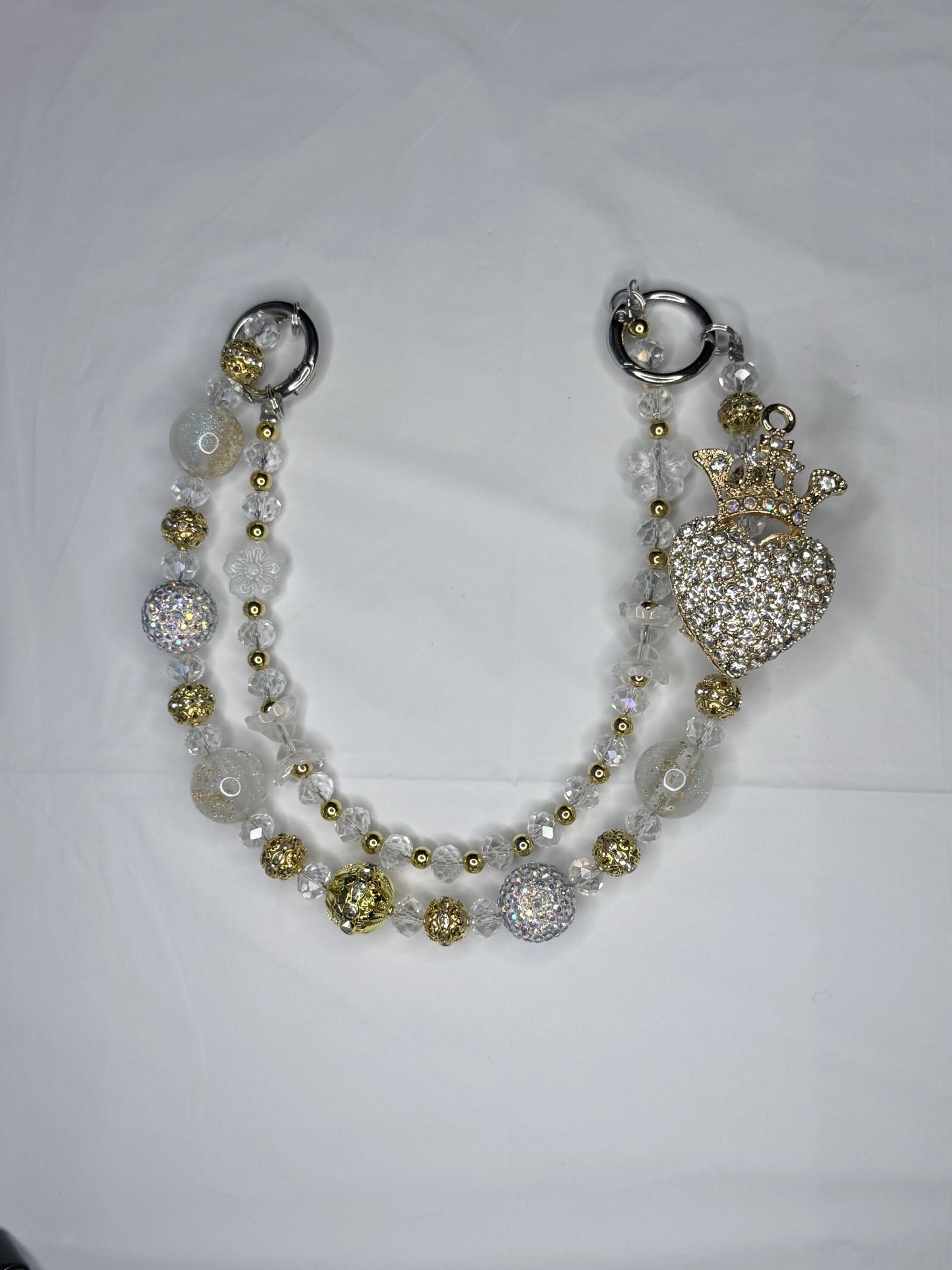 Heart and Crown - White