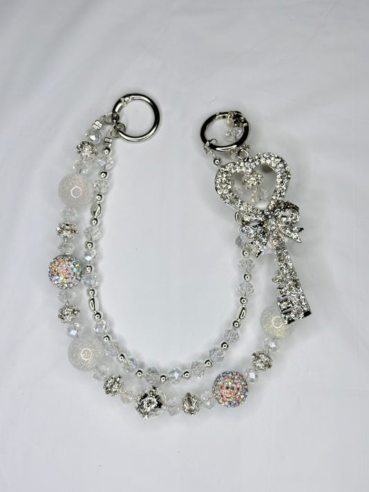 Silver Heart Key