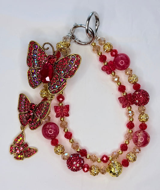 Red Triple Butterfly