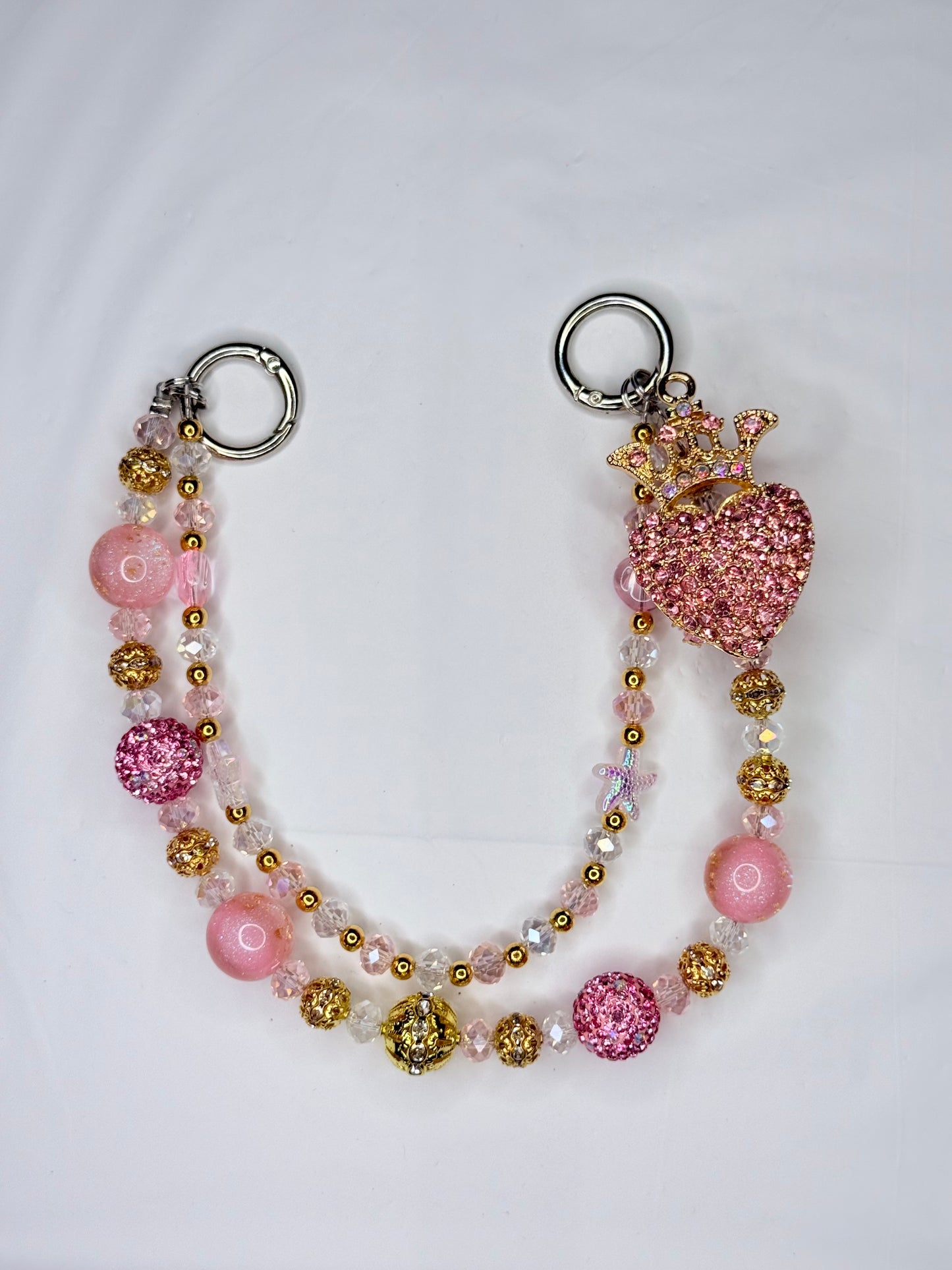 Pink Heart and Crown