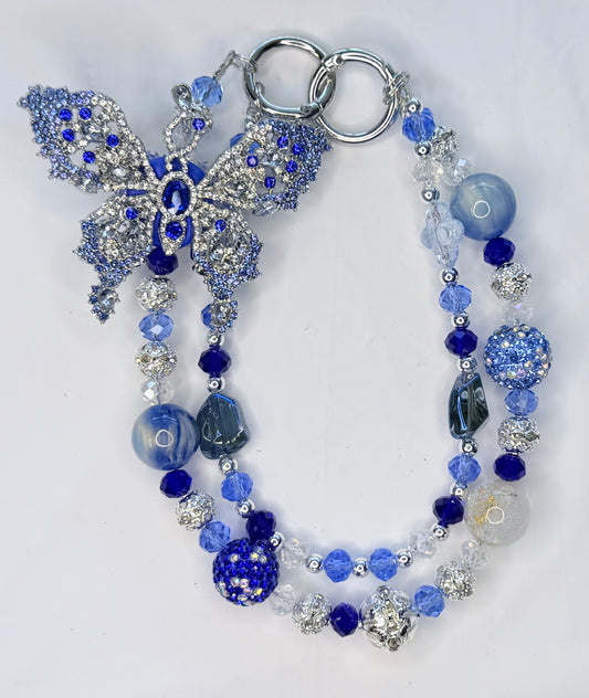 Blue and Silver Butterfly
